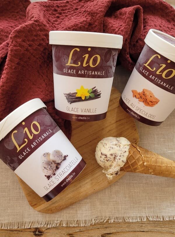 Pots de glace artisanale Lio